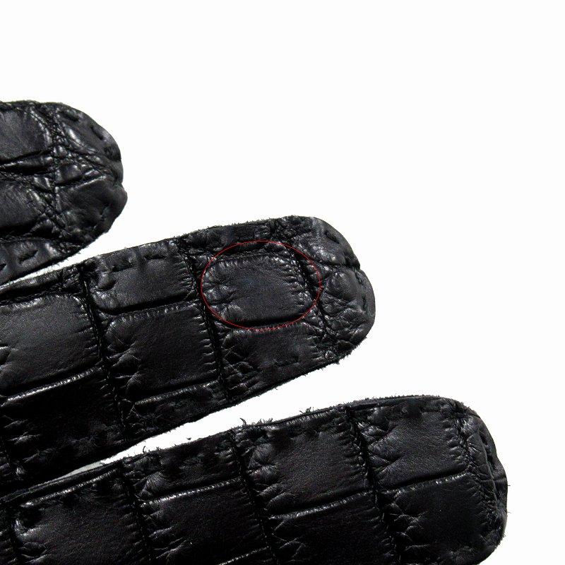 HERMES（エルメス） 美品 HERMES Hロゴ 金具 クロコダイル レザー