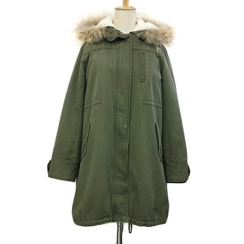 オリーブデオリーブ OLIVE des コート モッズ ミドル ファー フード