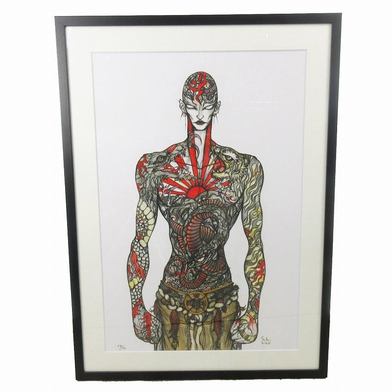 未使用品 天野弓彦 織田信長 ジクレ 原画 22/50 64cm×88cm 作品