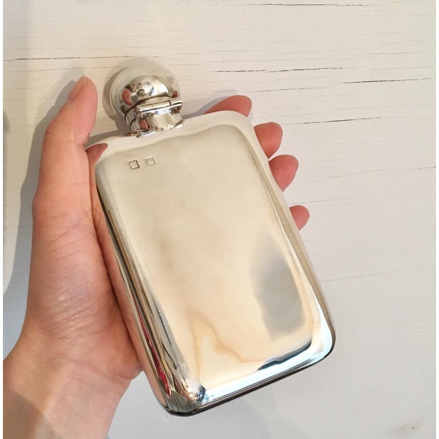 アンティーク シルバー フラスク ヴィンテージ スターリング 銀 ボトル