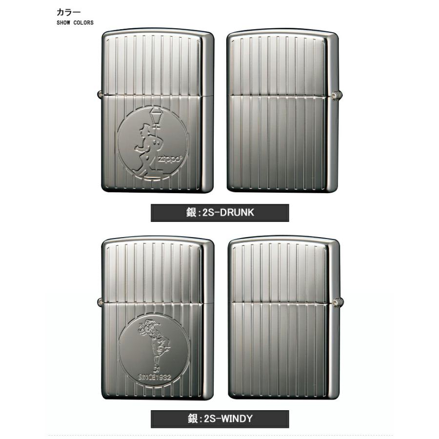 ZIPPO（ジッポー） ライター OLD DESIGN エッチング 両面加工 銀メッキ