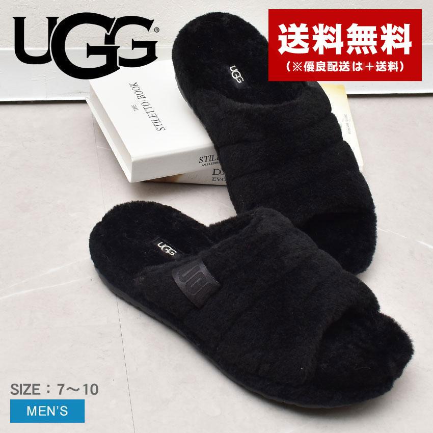 UGG（アグ） サンダル メンズ フラッフ ユー UGG 1117473 黒 シープ
