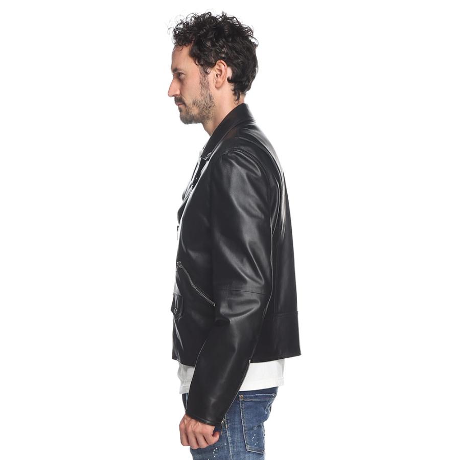 LOEWE（ロエベ） レザー ジップ ライダースジャケット メンズ