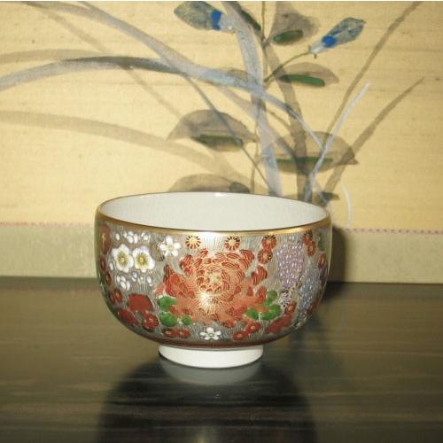 九谷焼 茶道具 抹茶茶碗 極上本金花詰 真山作 : ZAZU&CO. - 通販