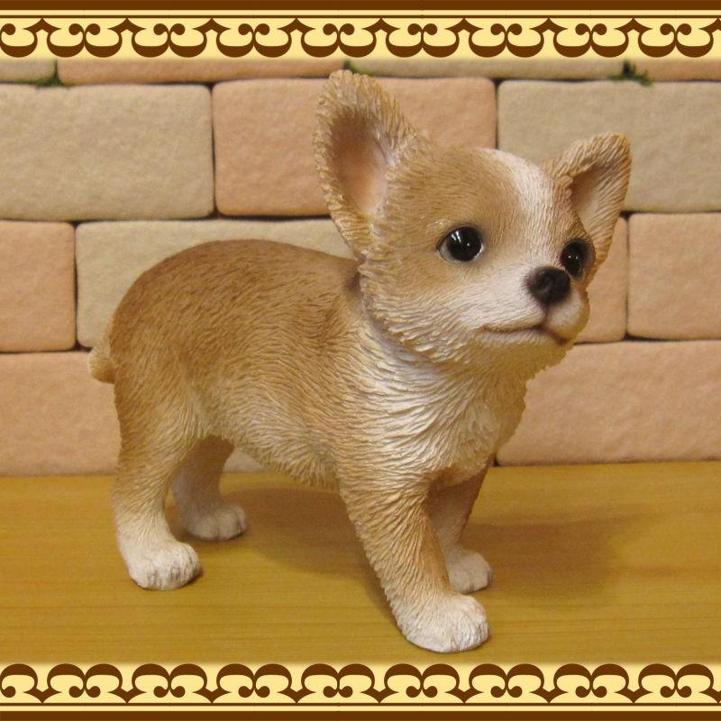 置物 動物 可愛い 犬の置物 チワワ スタンド スモールサイズ リアル 子