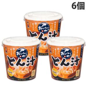 旭松食品 カップ生みそずい とん汁 6入 : スナック菓子のポイポイ