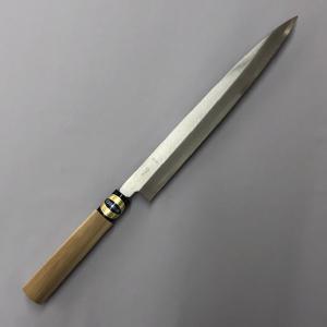 安来鋼青紙二号 黒打槌目 刺身 さしみ用柳刃包丁 270mm : どうぐ屋