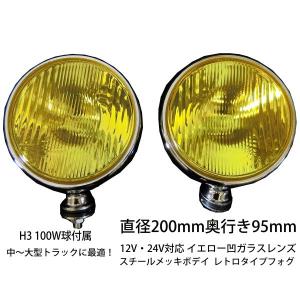 IPF IPFフォグランプ 200φ イエロー 2個セット H3LEDバルブ仕様 激光