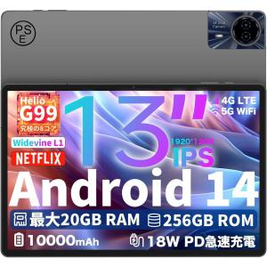 TECLAST TECLAST T60 タブレット 12インチ Android 13 16GB+256GB+1TB