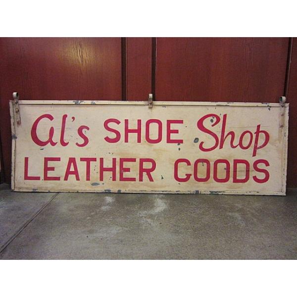 ビンテージ40's○特大メタルシューストアサイン○230416i11-sign看板靴