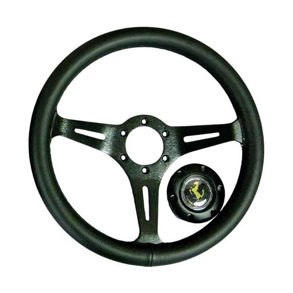 ナルディタイプ ステアリング （ブラックレザー/ブラックスポーク