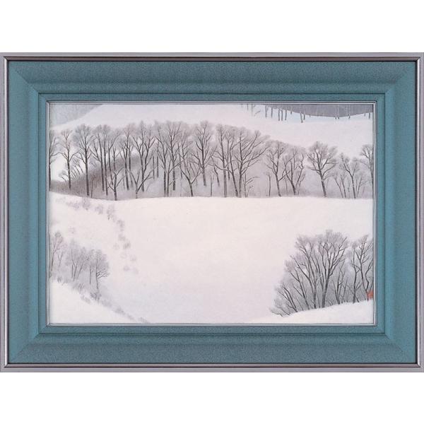 東山魁夷 「 冬の旅 」 岩絵具方式複製画 絵画 日本画 日本の風景 巨匠