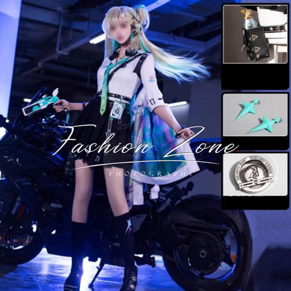 鳴潮 Wuthering Waves 風 リンネー コスプレ衣装 ウィッグ 靴 cosplay