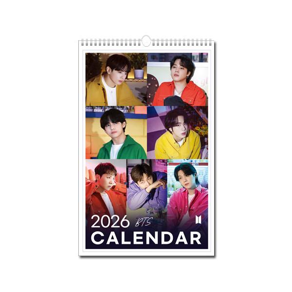 BTS バンタン 2026年 (令和8年) フォト 壁掛けカレンダー グッズ : 韓