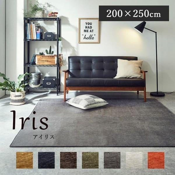 イケヒコ ラグ 洗える カーペット ラグマット 選べる7色 3畳 200×250cm