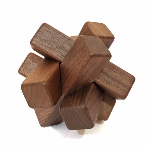 組木立体パズル 6本組 ウォールナット材 : MA by So Shi Te - 通販