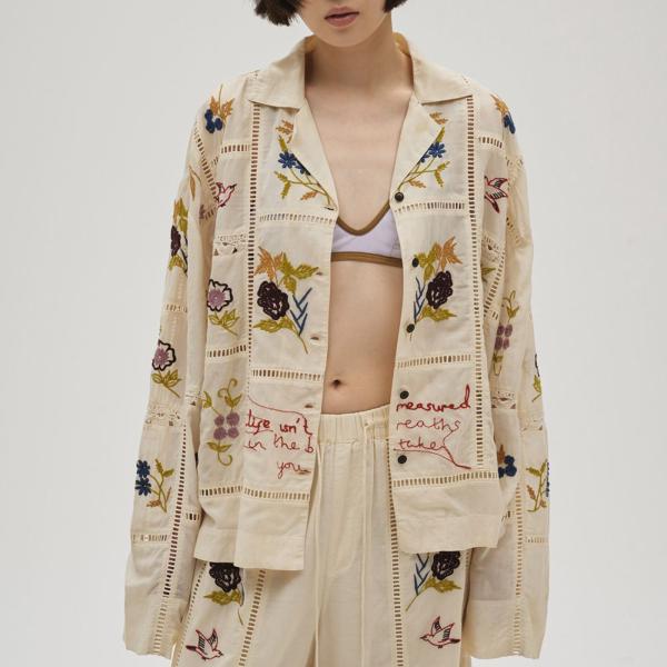 TODAYFUL Embroidery Patchwork Shirts エンブロイダリーパッチワーク