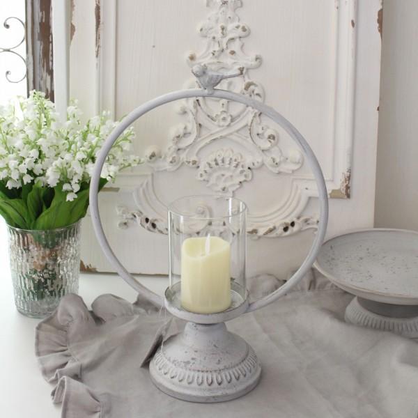 アイアン キャンドルホルダー グレー キャンドルスタンド シャビー