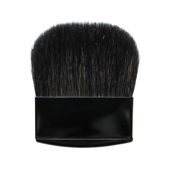 竹宝堂 熊野筆 メイクブラシ フィニッシュブラシ 山羊(ヤギ) MB24B 扇