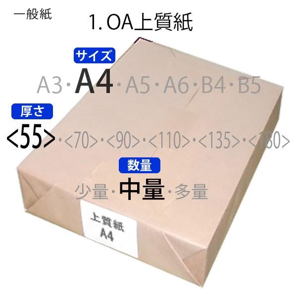 上質紙(中量)A4縦目＜55＞(1000枚) : ペーパープラザ - 通販 - Yahoo