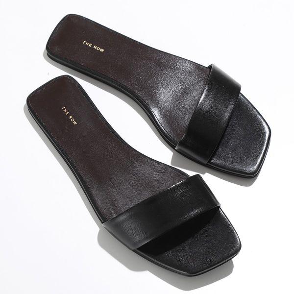 THE ROW（ザ ロウ） フラットサンダル Chocolate Flat チョコレート