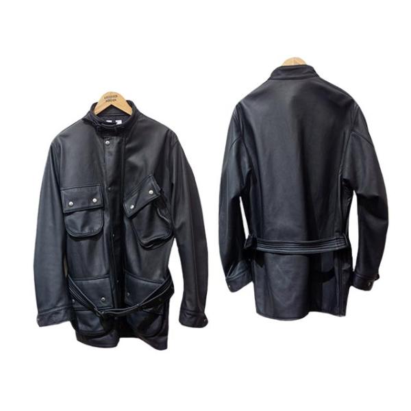 新品未使用】COS レザー モートジャケット ブラック 2026年最新】COS