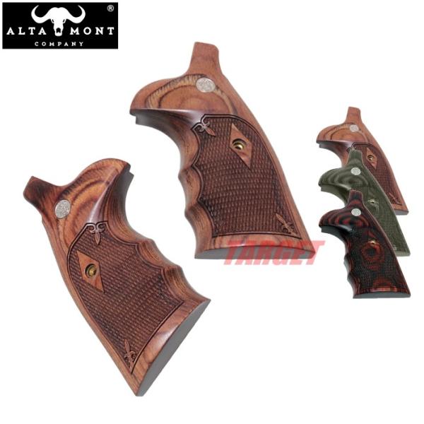 ☆アルタモント S&W Nフレーム スクエアバット用 木製グリップ