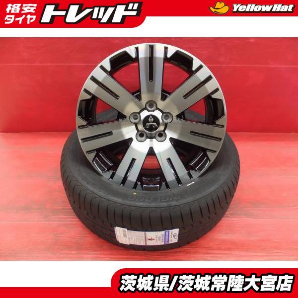 新車外し デリカD5 純正 アルミ 18インチ ブラックポリッシュ 海外製