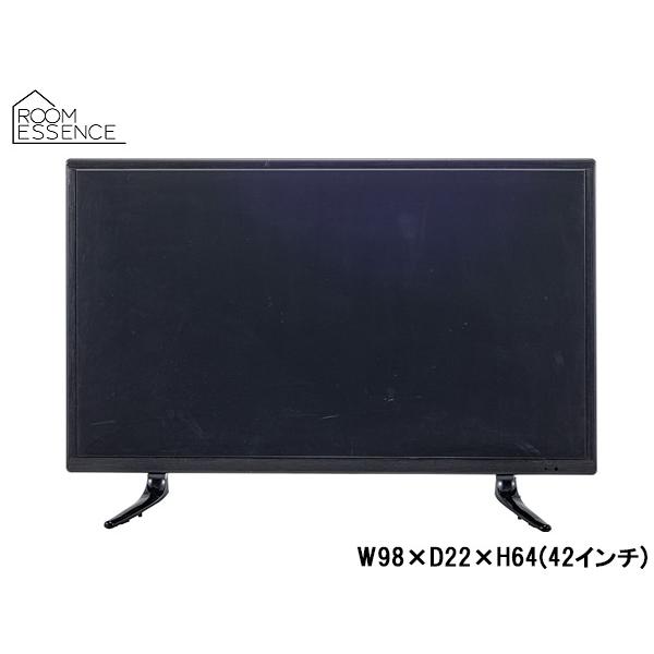 東谷 ディスプレイTV 42インチ ブラック W98×D22×H64 DIS-542 模型