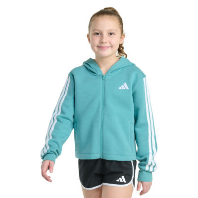 adidas Sherpa Big Kid Girls Mock Neck Long Sleeve Active Quarter