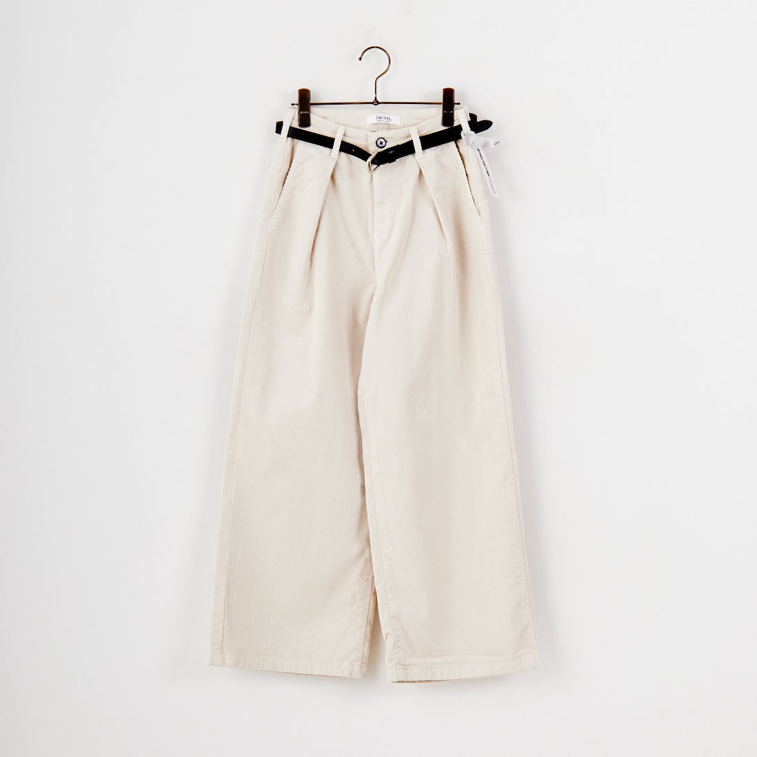 SOMETHING [サムシング] 別注 ベルト付きタックワイドパンツ [SN765W