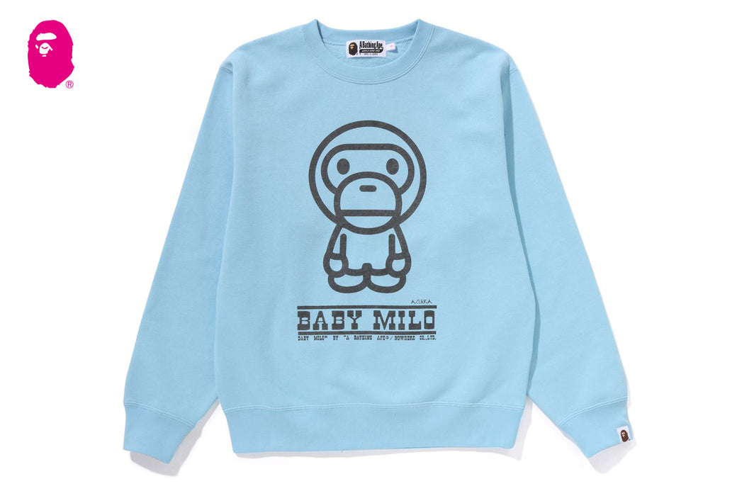 BABY MILO CREWNECK SWEATSHIRT | bape.com