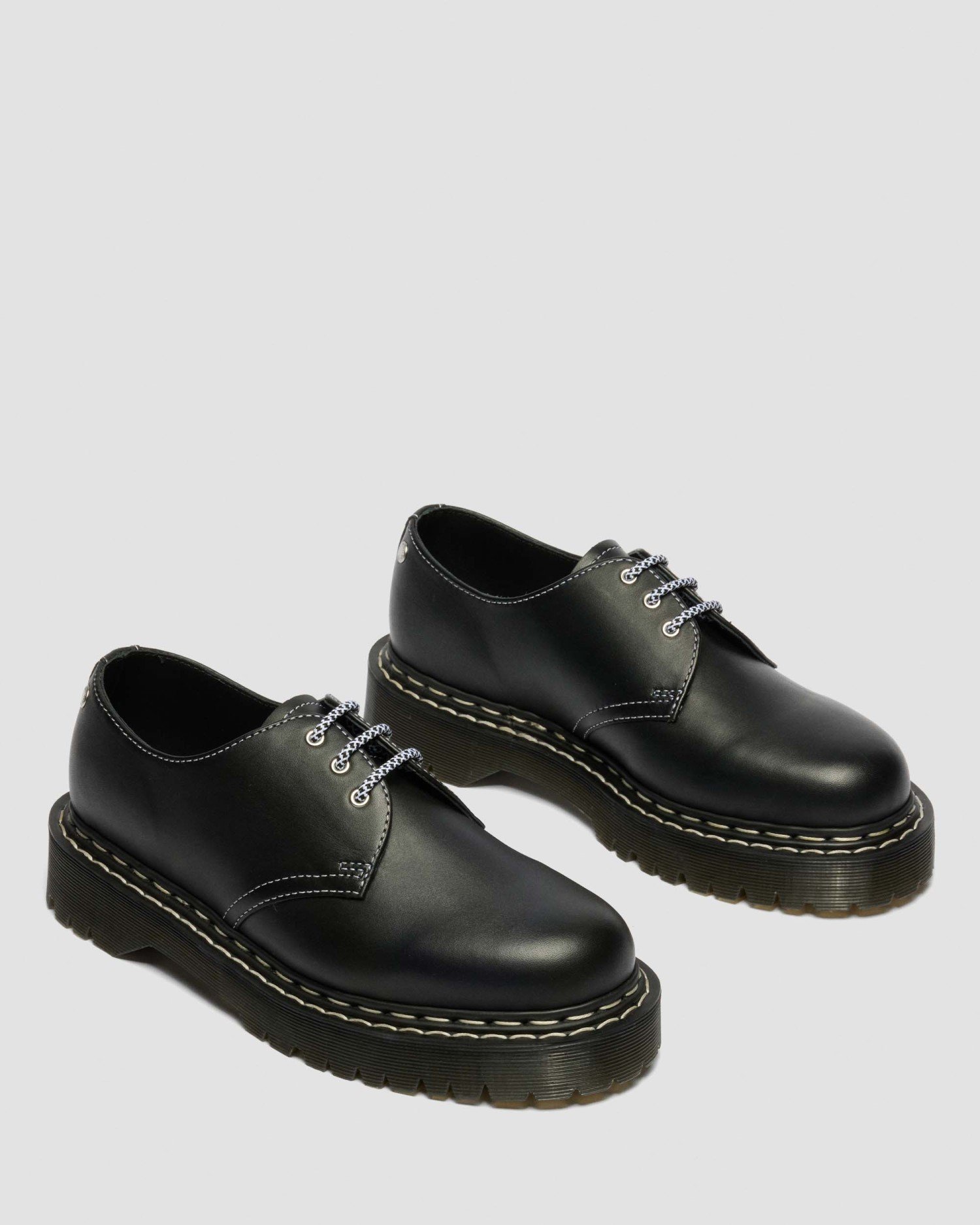 1461 BEX ホワイトダブルステッチ 3 ホール シューズ