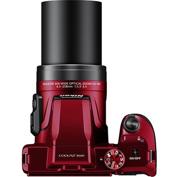 COOLPIX B600 レッド ニコン 広角超遠望 光学60倍 デジタルカメラ B600