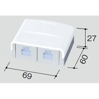 情報モジュラジャック(CAT5E)露出型 Panasonic(パナソニック) 電設用