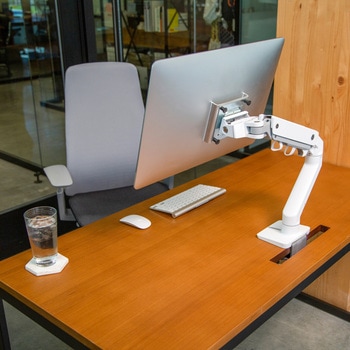 45-475-216 エルゴトロン HX モニターアーム ホワイト 49インチ(9.1