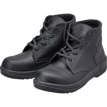 安全靴 編上靴 7522黒 シモン ミドルカット安全靴 【通販モノタロウ】