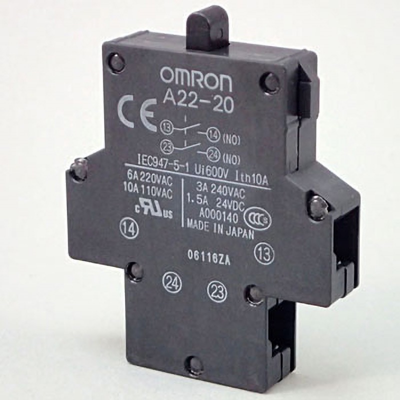 A22-20 押ボタンスイッチ用スイッチ部 omron(オムロン) スイッチ