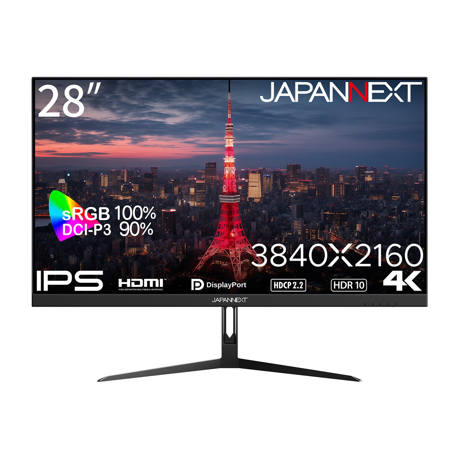 JAPANNEXT 28インチ IPSパネル搭載 4K(3840x2160)解像度 液晶モニター