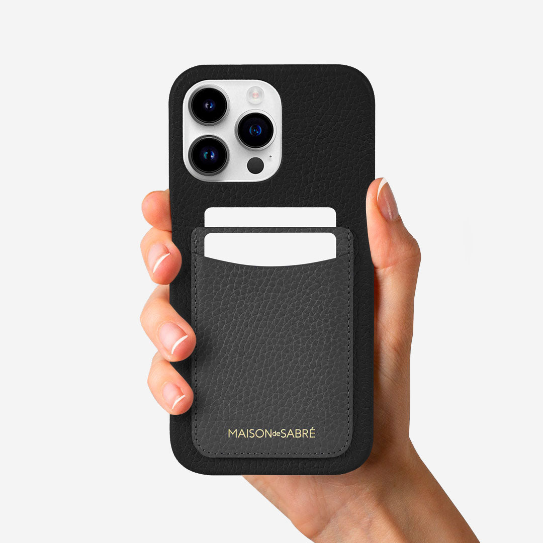 The Card Phone Case iPhone 15 Pro Max - Graphite Caviar – MAISON