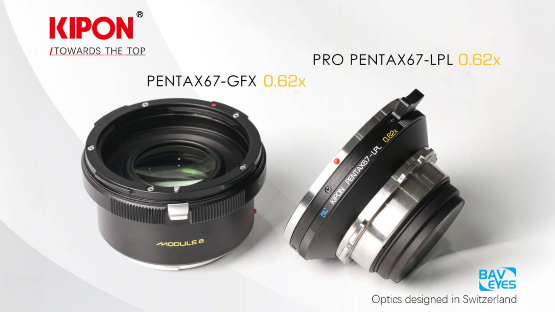 KIPON、中判シネカメラ向け0.62倍焦点距離リデューサー「Baveyes