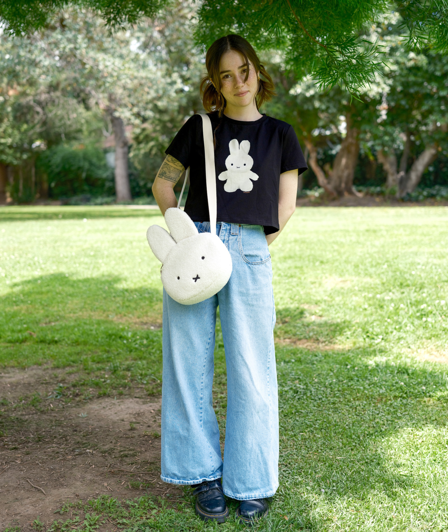 Black Miffy Plush Tee – Just Peachy