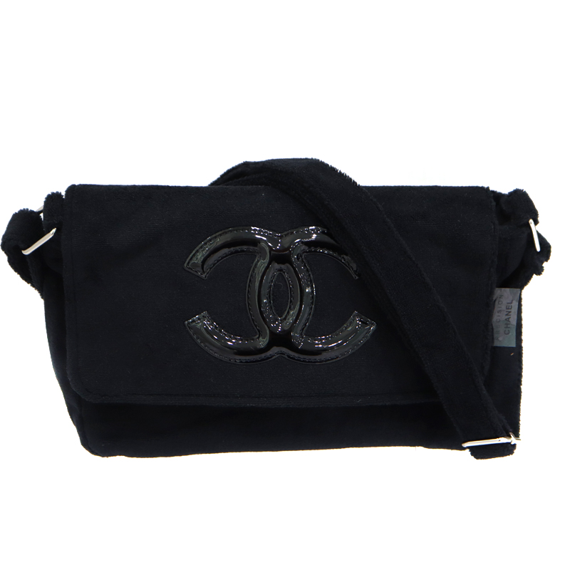 シャネル chanel ノベルティ ショルダーバッグ ブラック 質屋かんてい