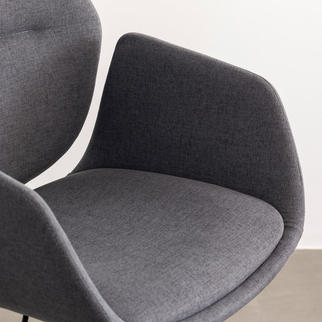 KanademonoModernGrayFabricArmD