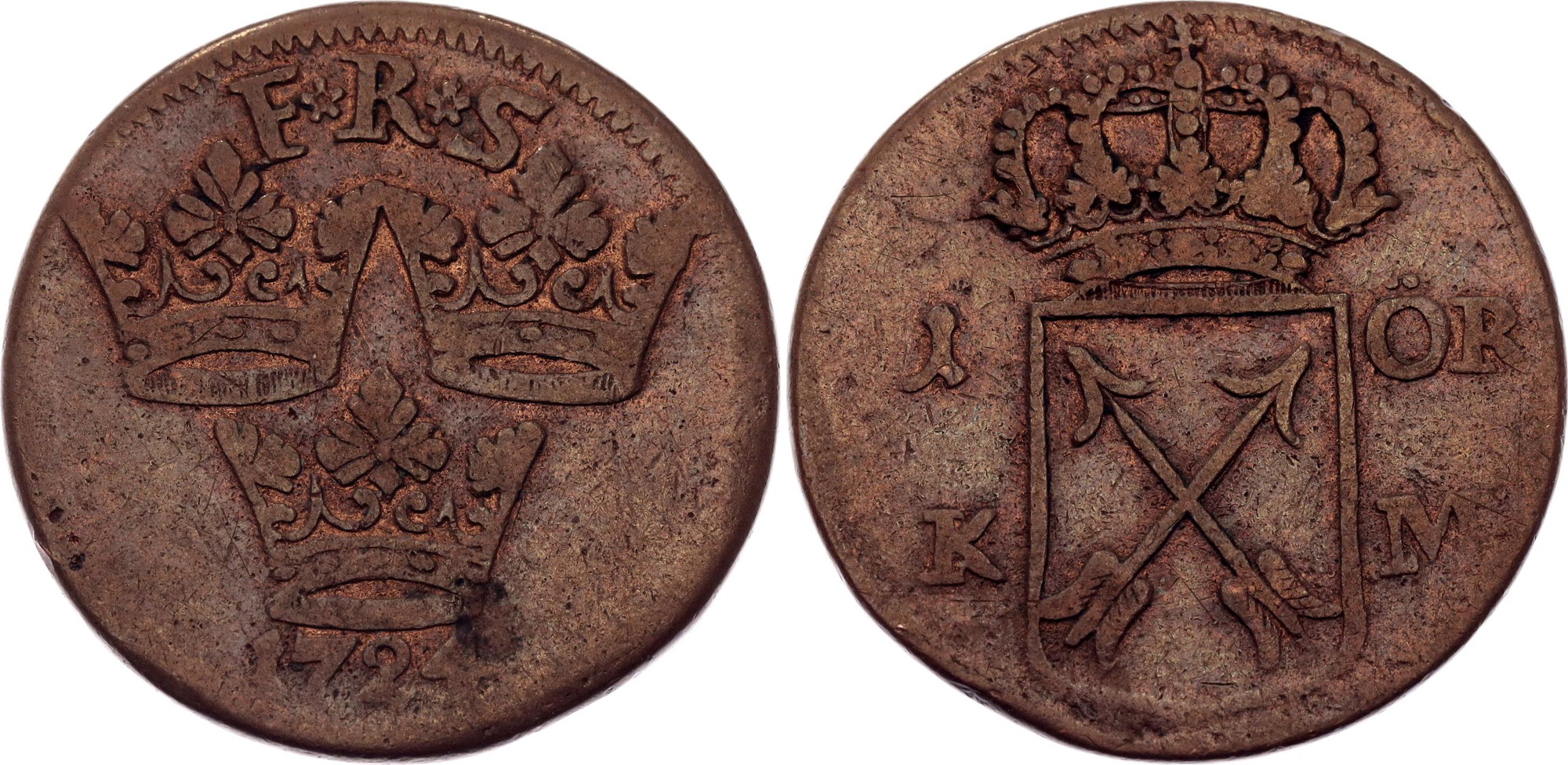 Sweden 1 Ore 1724 | Katz Auction