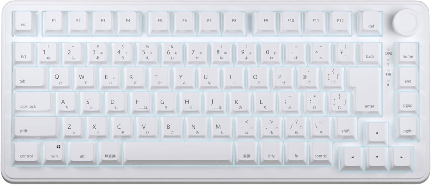 ゲーミングキーボード】日本語配列の新製品✨️白くてかわいいは正義