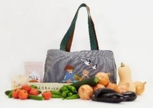 ファミリア × JA全農兵庫「レジかごバッグ」と「兵庫の食」のセットが