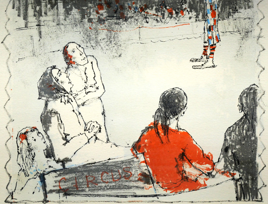 ジャン・ジャンセン(Jean Jansem)「サーカス（CIRCUS）」リトグラフ