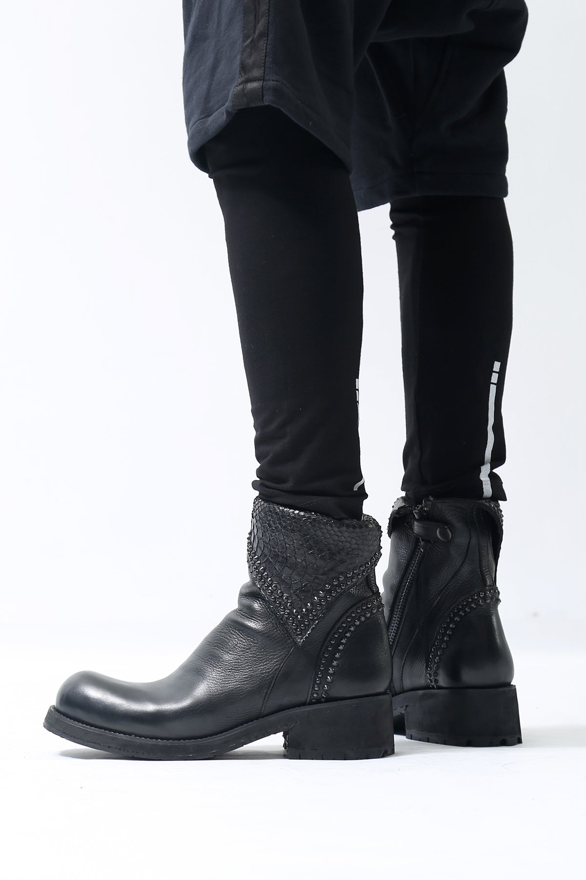 KMRii ケムリ Crush Short Boots クラッシュ ショート ブーツ レザー