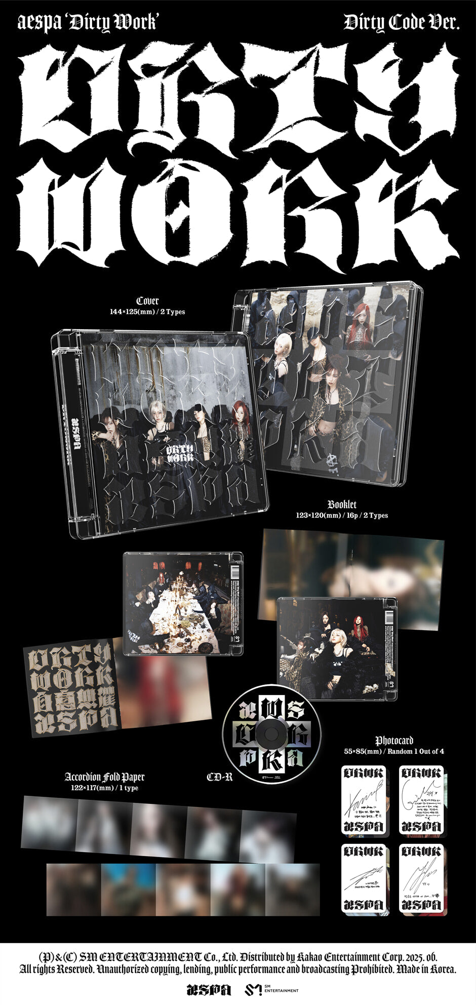 AESPA - Dirty Work [Dirty Code Ver. /Jewel Case Ver.] – K Stars